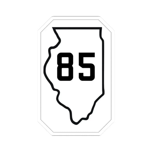 Illinois 85 1926 (Illinois) (Road Sign) STICKER Vinyl Kiss-Cut Decal 2 Inch White - The Sticker Space