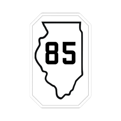 Illinois 85 1926 (Illinois) (Road Sign) STICKER Vinyl Kiss-Cut Decal 3 Inch White - The Sticker Space