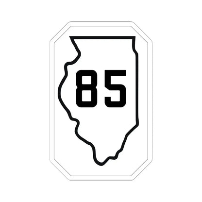 Illinois 85 1926 (Illinois) (Road Sign) STICKER Vinyl Kiss-Cut Decal 6 Inch White - The Sticker Space