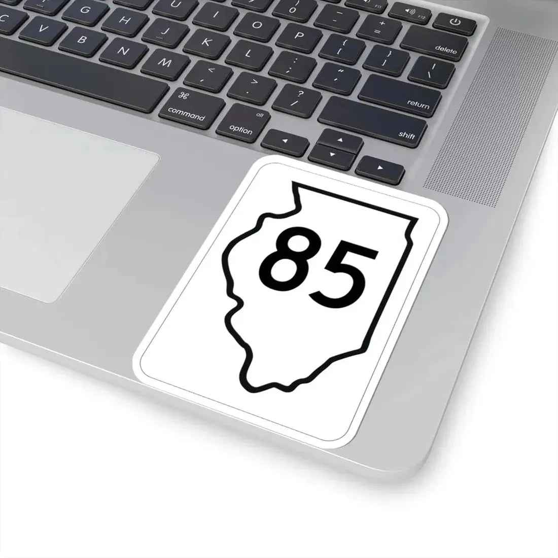Illinois 85 1950 (Illinois) (Road Sign) STICKER Vinyl Kiss-Cut Decal - The Sticker Space