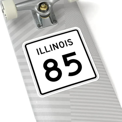 Illinois 85 (Illinois) (Road Sign) STICKER Vinyl Kiss-Cut Decal - The Sticker Space