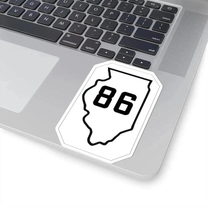 Illinois 86 1926 (Illinois) (Road Sign) STICKER Vinyl Kiss-Cut Decal - The Sticker Space