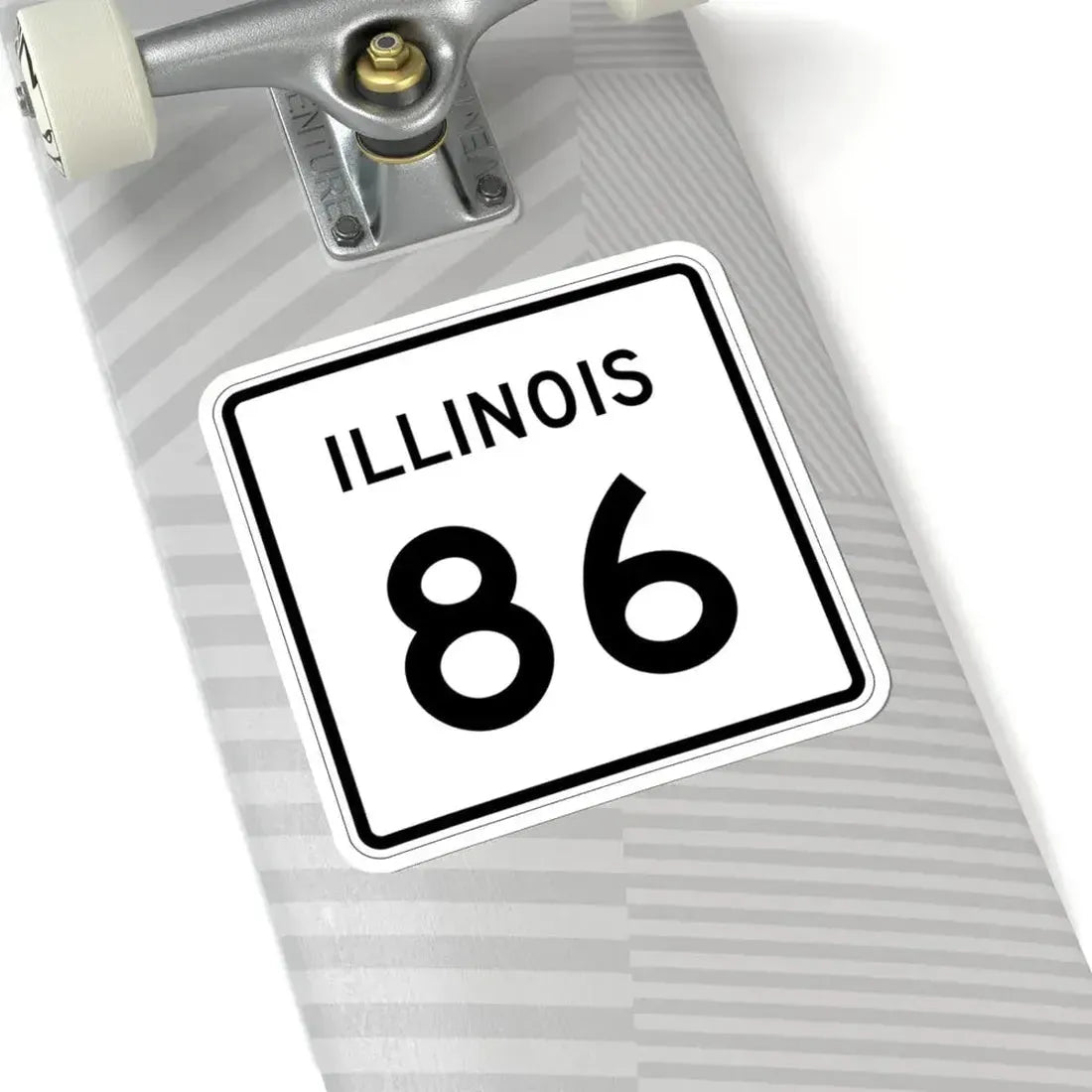 Illinois 86 (Illinois) (Road Sign) STICKER Vinyl Kiss-Cut Decal - The Sticker Space