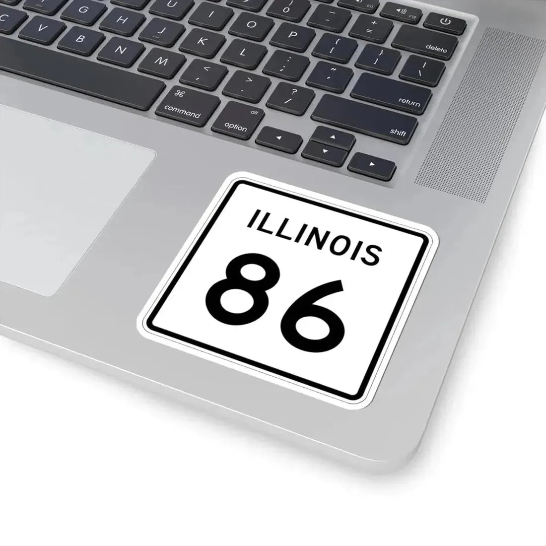 Illinois 86 (Illinois) (Road Sign) STICKER Vinyl Kiss-Cut Decal - The Sticker Space