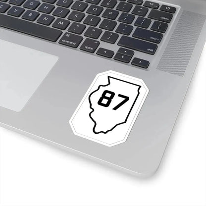 Illinois 87 1926 (Illinois) (Road Sign) STICKER Vinyl Kiss-Cut Decal - The Sticker Space