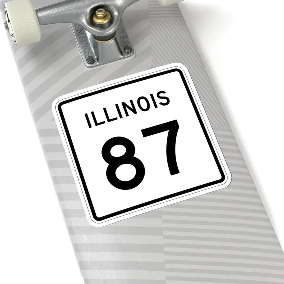 Illinois 87 (Illinois) (Road Sign) STICKER Vinyl Kiss-Cut Decal - The Sticker Space