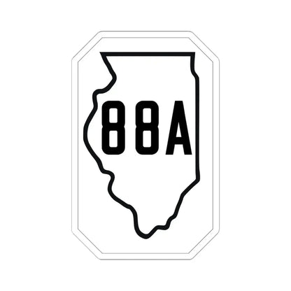 Illinois 88A 1926 (Illinois) (Road Sign) STICKER Vinyl Kiss-Cut Decal 6 Inch White - The Sticker Space
