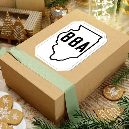 Illinois 88A 1926 (Illinois) (Road Sign) STICKER Vinyl Kiss-Cut Decal - The Sticker Space