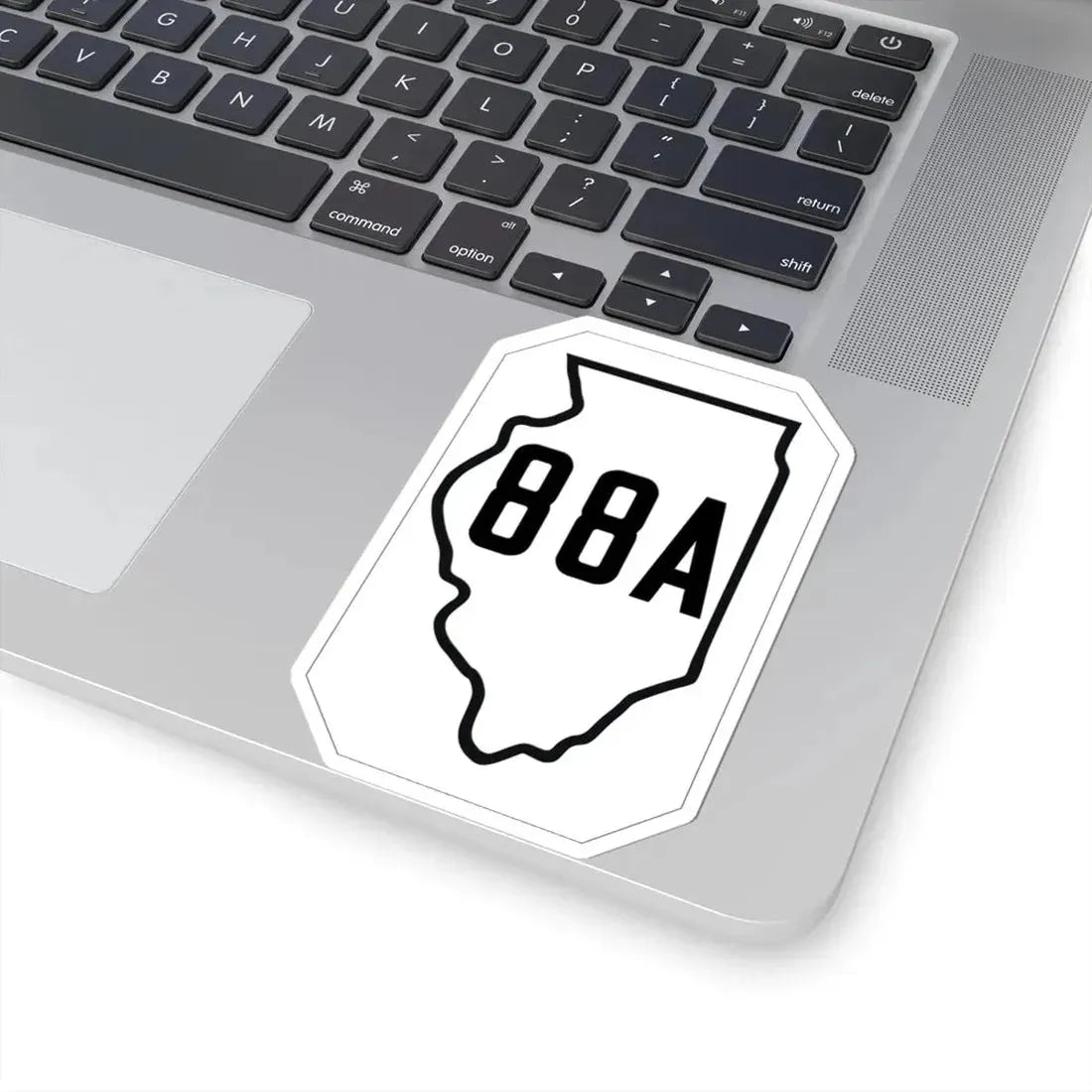 Illinois 88A 1926 (Illinois) (Road Sign) STICKER Vinyl Kiss-Cut Decal - The Sticker Space