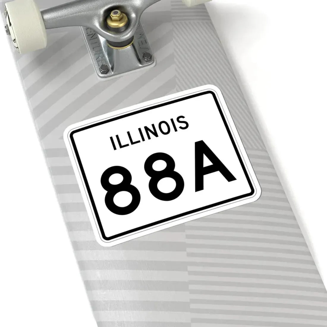 Illinois 88A (Illinois) (Road Sign) STICKER Vinyl Kiss-Cut Decal - The Sticker Space