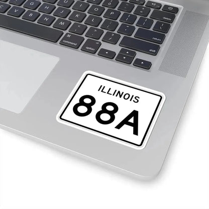 Illinois 88A (Illinois) (Road Sign) STICKER Vinyl Kiss-Cut Decal - The Sticker Space