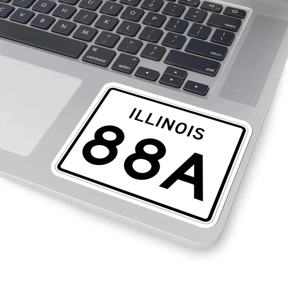Illinois 88A (Illinois) (Road Sign) STICKER Vinyl Kiss-Cut Decal - The Sticker Space