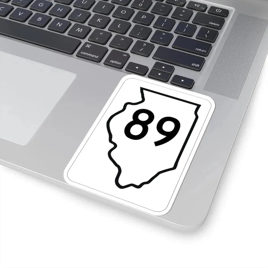 Illinois 89 1950 (Illinois) (Road Sign) STICKER Vinyl Kiss-Cut Decal - The Sticker Space