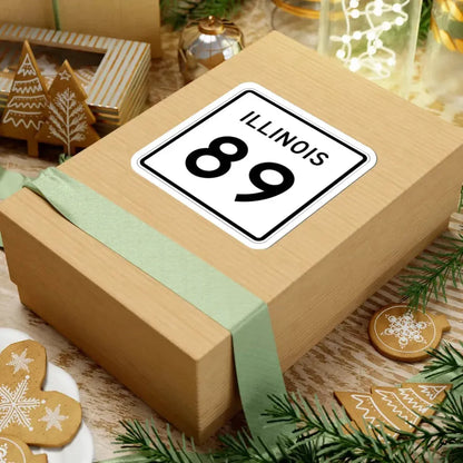 Illinois 89 (Illinois) (Road Sign) STICKER Vinyl Kiss-Cut Decal - The Sticker Space