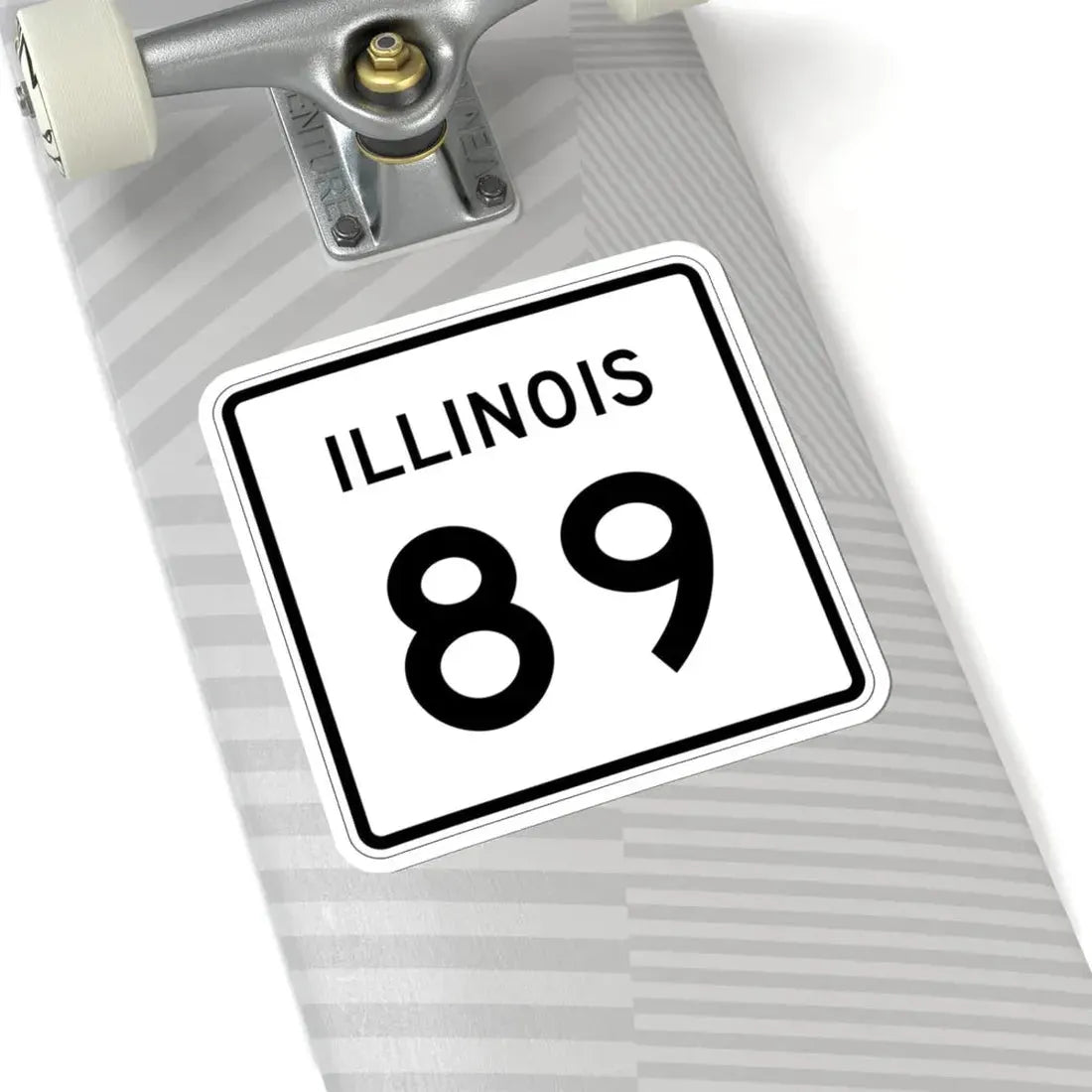 Illinois 89 (Illinois) (Road Sign) STICKER Vinyl Kiss-Cut Decal - The Sticker Space