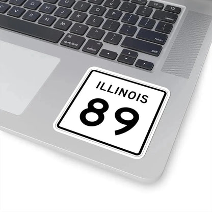 Illinois 89 (Illinois) (Road Sign) STICKER Vinyl Kiss-Cut Decal - The Sticker Space