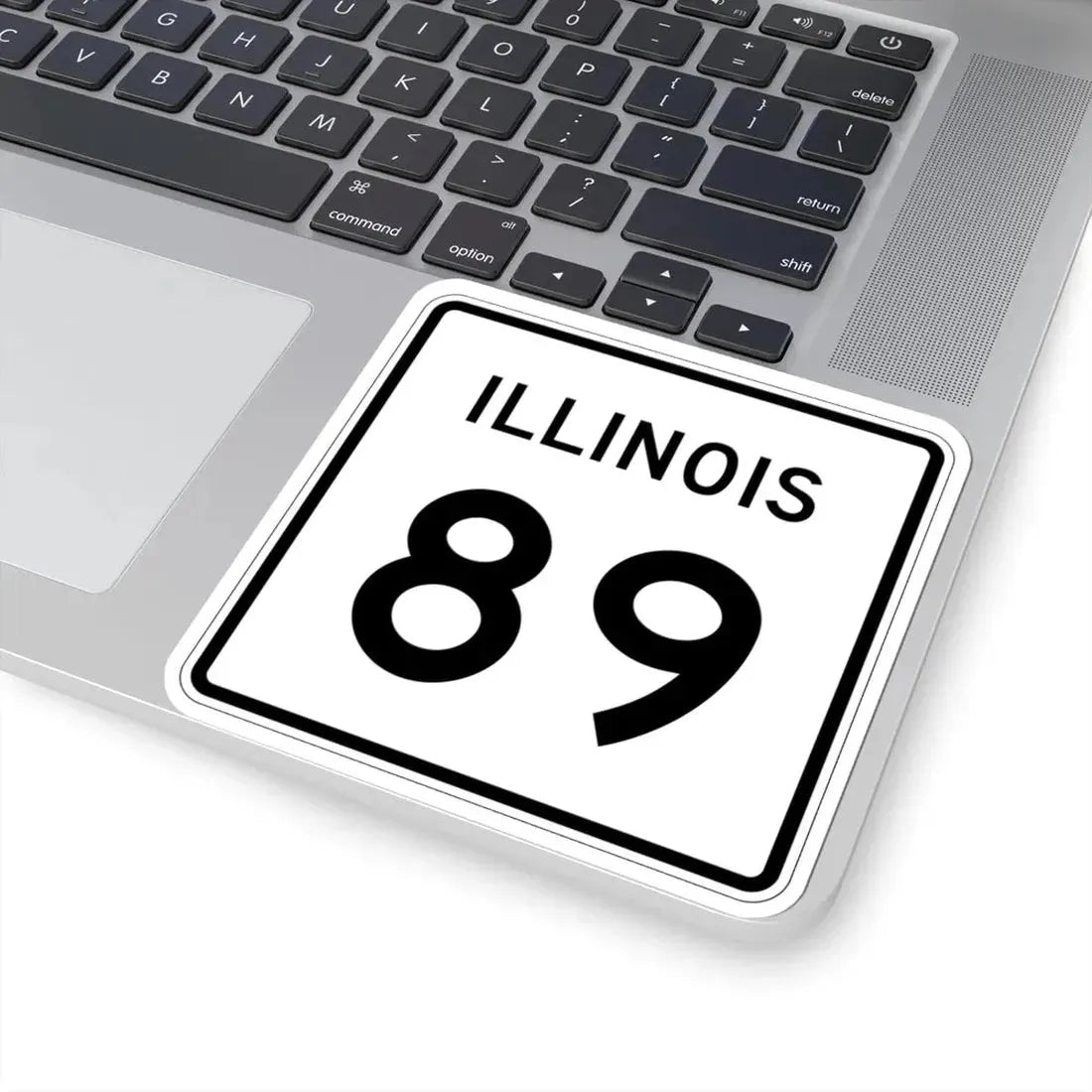 Illinois 89 (Illinois) (Road Sign) STICKER Vinyl Kiss-Cut Decal - The Sticker Space