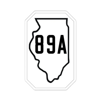 Illinois 89A 1926 (Illinois) (Road Sign) STICKER Vinyl Kiss-Cut Decal 6 Inch White - The Sticker Space