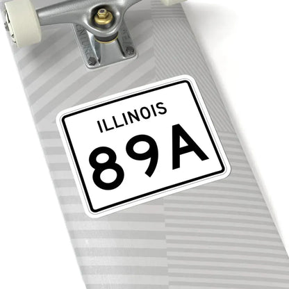 Illinois 89A (Illinois) (Road Sign) STICKER Vinyl Kiss-Cut Decal - The Sticker Space