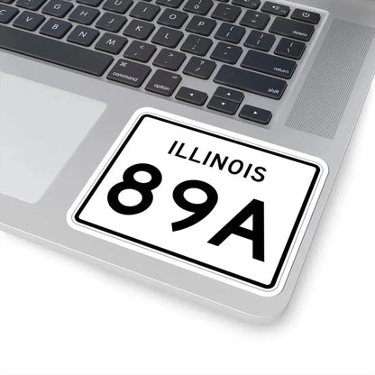 Illinois 89A (Illinois) (Road Sign) STICKER Vinyl Kiss-Cut Decal - The Sticker Space
