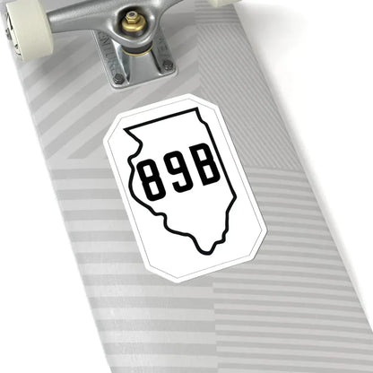 Illinois 89B 1926 (Illinois) (Road Sign) STICKER Vinyl Kiss-Cut Decal - The Sticker Space