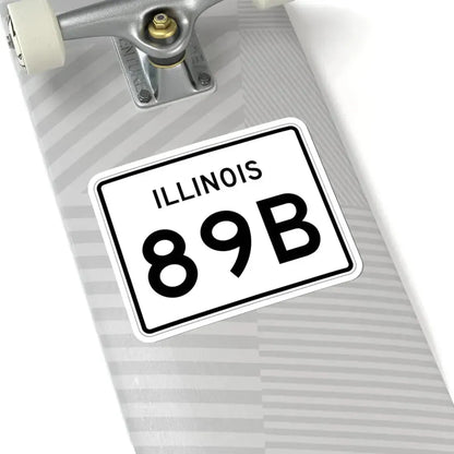 Illinois 89B (Illinois) (Road Sign) STICKER Vinyl Kiss-Cut Decal - The Sticker Space