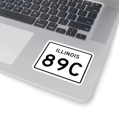 Illinois 89C (Illinois) (Road Sign) STICKER Vinyl Kiss-Cut Decal - The Sticker Space