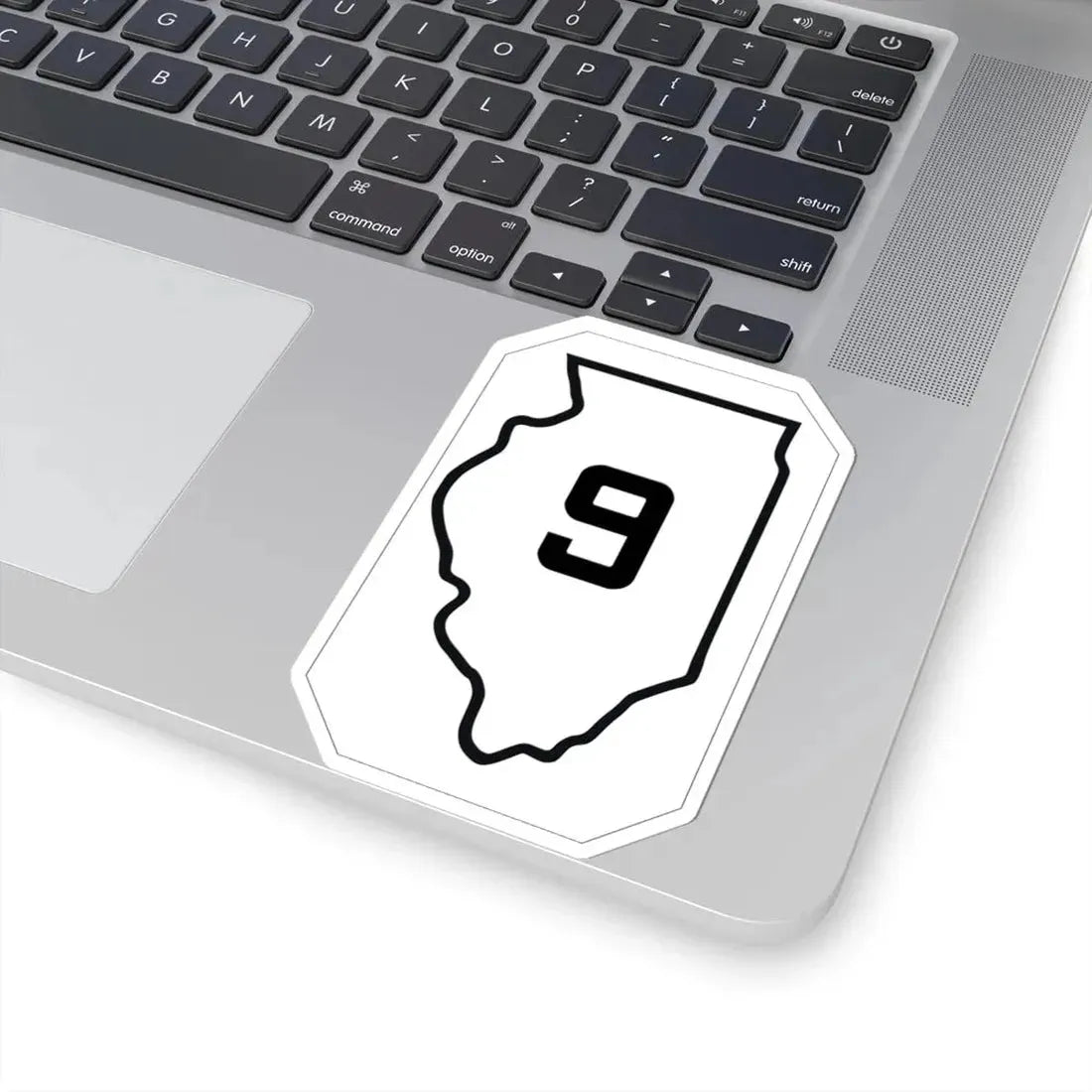 Illinois 9 1926 (Illinois) (Road Sign) STICKER Vinyl Kiss-Cut Decal - The Sticker Space