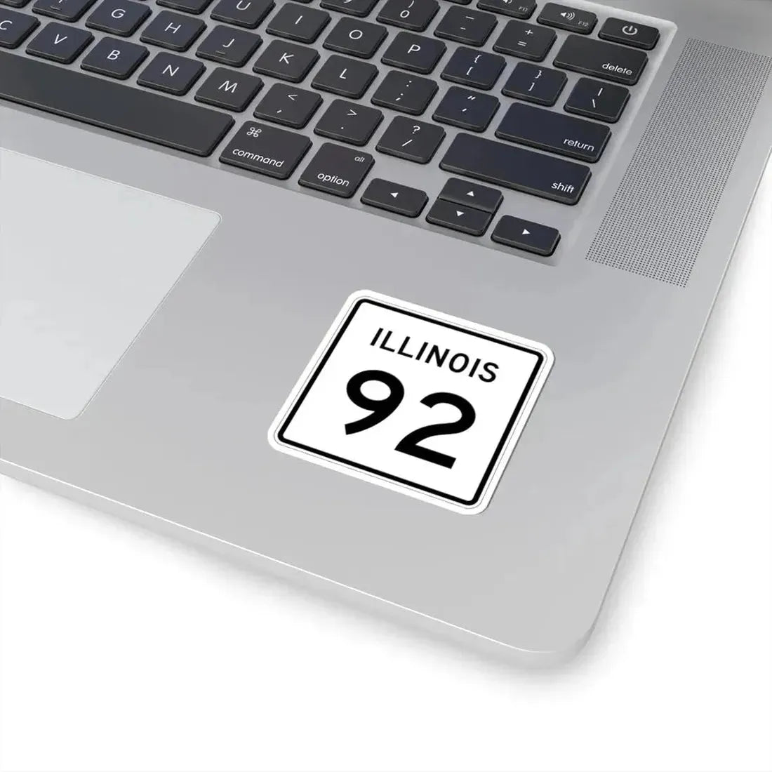Illinois 92 (Illinois) (Road Sign) STICKER Vinyl Kiss-Cut Decal - The Sticker Space