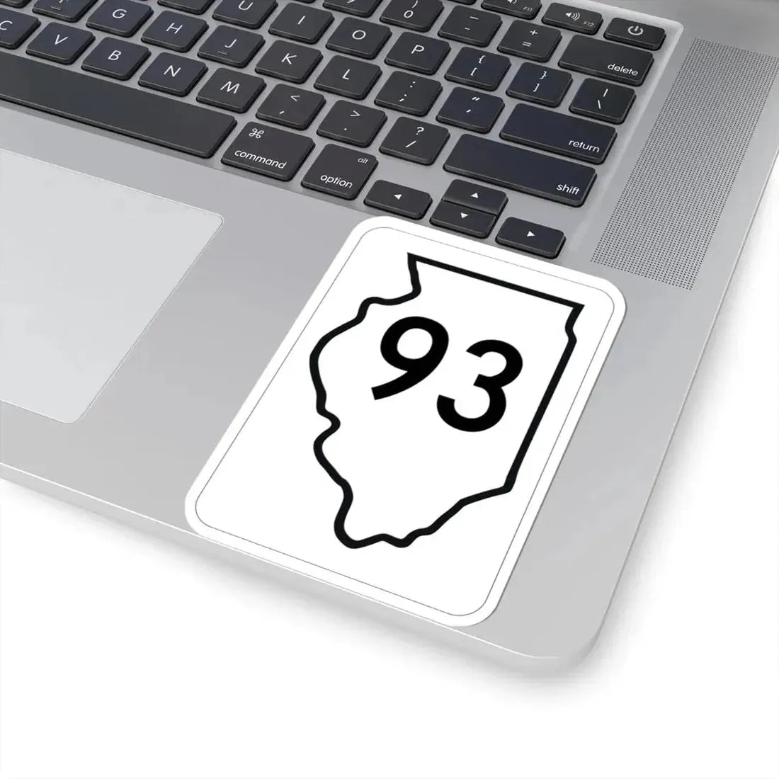 Illinois 93 1950 (Illinois) (Road Sign) STICKER Vinyl Kiss-Cut Decal - The Sticker Space