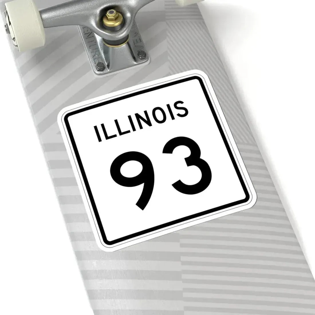 Illinois 93 (Illinois) (Road Sign) STICKER Vinyl Kiss-Cut Decal - The Sticker Space