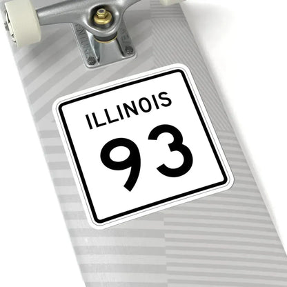 Illinois 93 (Illinois) (Road Sign) STICKER Vinyl Kiss-Cut Decal - The Sticker Space