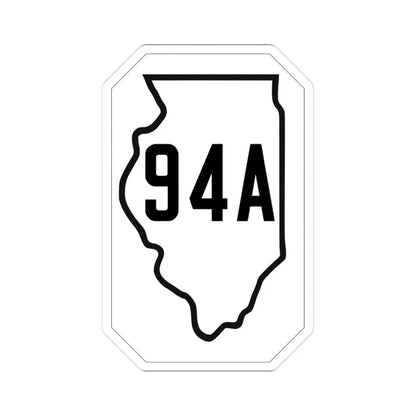 Illinois 94A 1926 (Illinois) (Road Sign) STICKER Vinyl Kiss-Cut Decal 3 Inch White - The Sticker Space