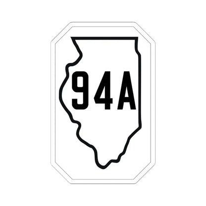 Illinois 94A 1926 (Illinois) (Road Sign) STICKER Vinyl Kiss-Cut Decal 6 Inch White - The Sticker Space
