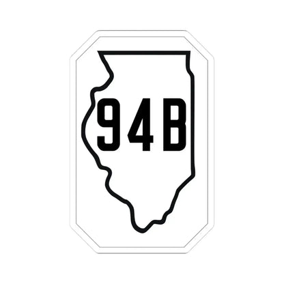 Illinois 94B 1926 (Illinois) (Road Sign) STICKER Vinyl Kiss-Cut Decal 3 Inch White - The Sticker Space