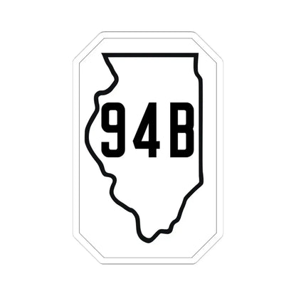 Illinois 94B 1926 (Illinois) (Road Sign) STICKER Vinyl Kiss-Cut Decal 4 Inch White - The Sticker Space