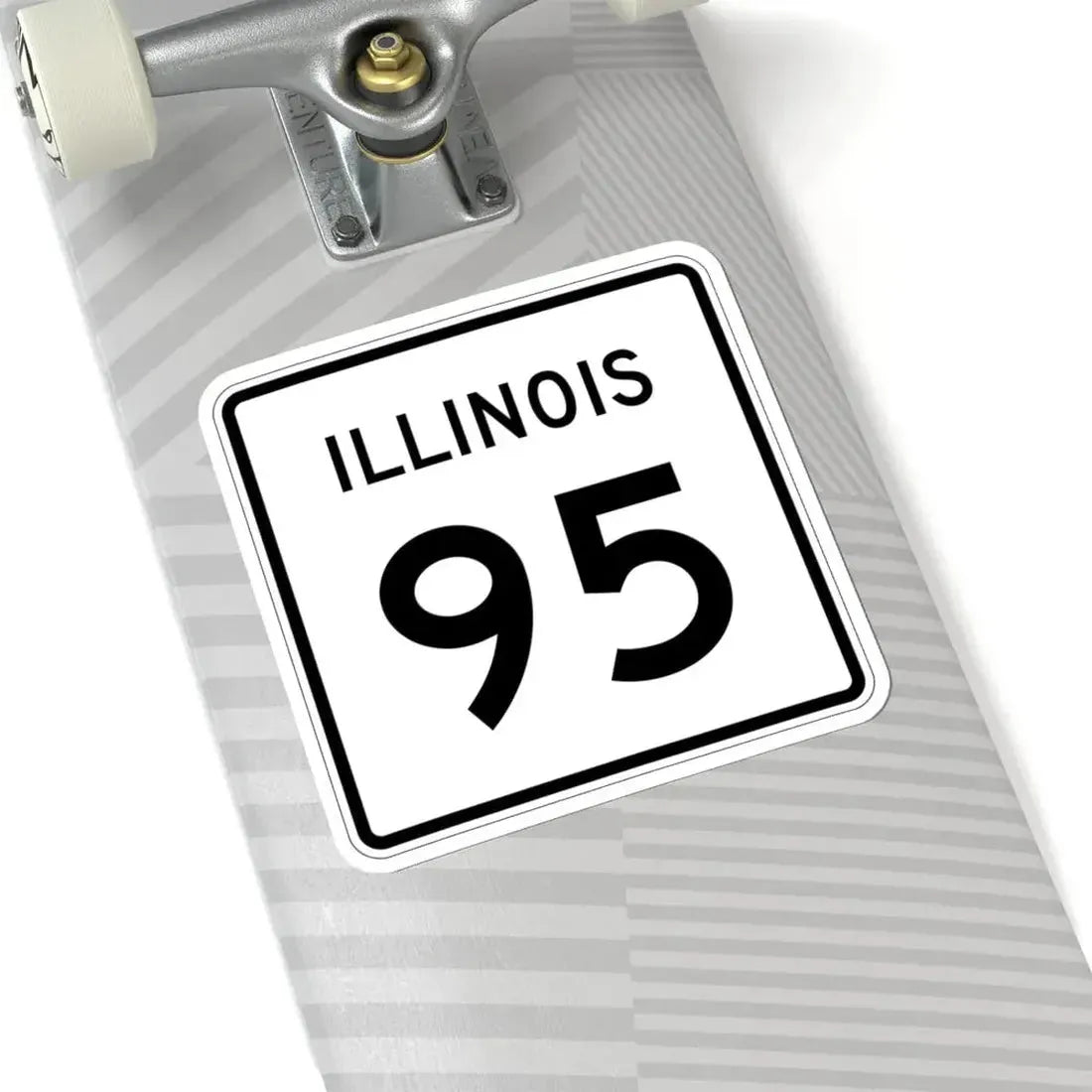 Illinois 95 (Illinois) (Road Sign) STICKER Vinyl Kiss-Cut Decal - The Sticker Space