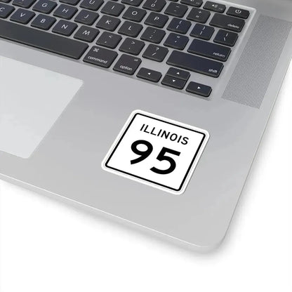 Illinois 95 (Illinois) (Road Sign) STICKER Vinyl Kiss-Cut Decal - The Sticker Space