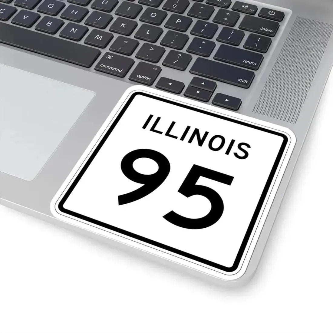 Illinois 95 (Illinois) (Road Sign) STICKER Vinyl Kiss-Cut Decal - The Sticker Space