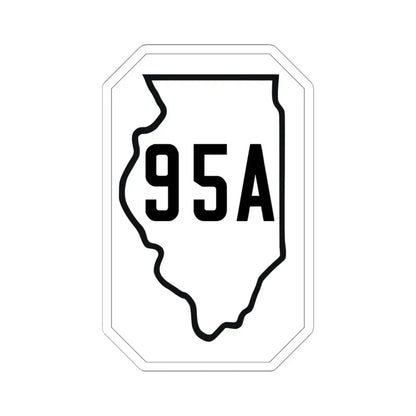 Illinois 95A 1926 (Illinois) (Road Sign) STICKER Vinyl Kiss-Cut Decal 6 Inch White - The Sticker Space