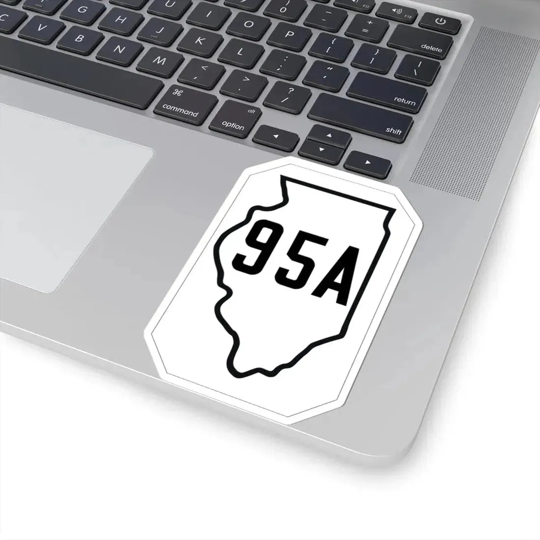 Illinois 95A 1926 (Illinois) (Road Sign) STICKER Vinyl Kiss-Cut Decal - The Sticker Space