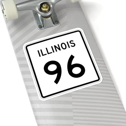 Illinois 96 (Illinois) (Road Sign) STICKER Vinyl Kiss-Cut Decal - The Sticker Space