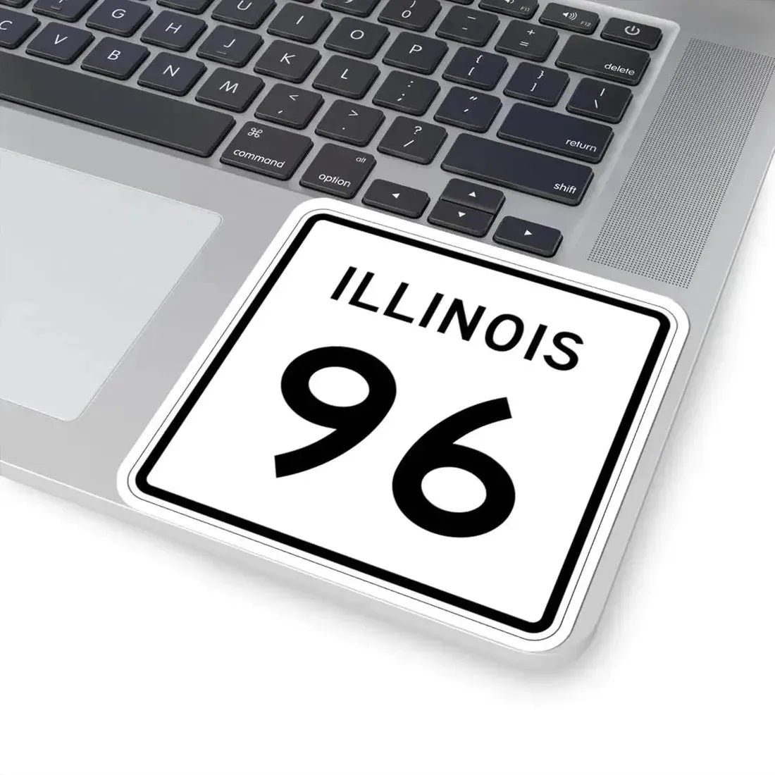 Illinois 96 (Illinois) (Road Sign) STICKER Vinyl Kiss-Cut Decal - The Sticker Space