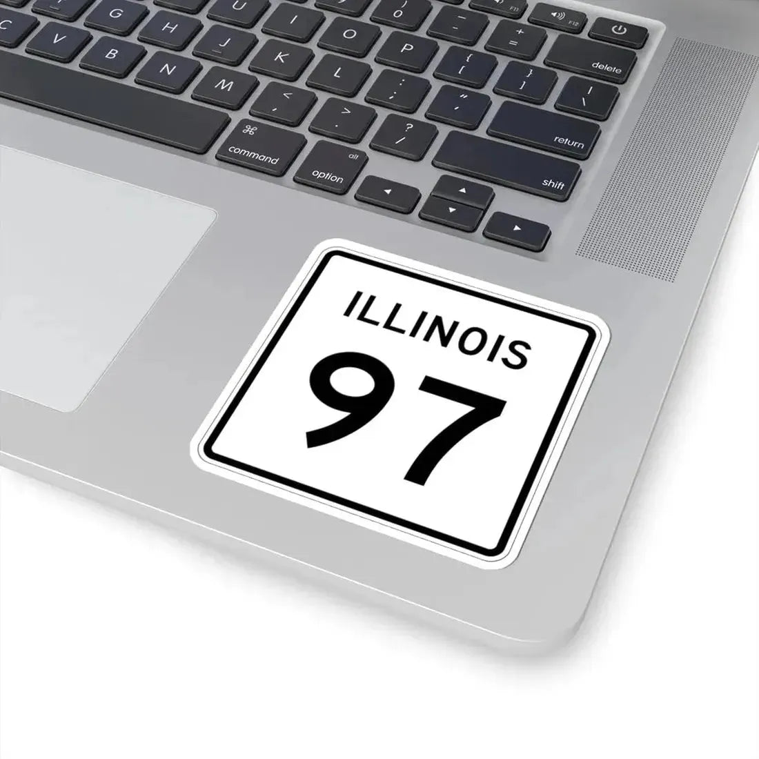 Illinois 97 (Illinois) (Road Sign) STICKER Vinyl Kiss-Cut Decal - The Sticker Space