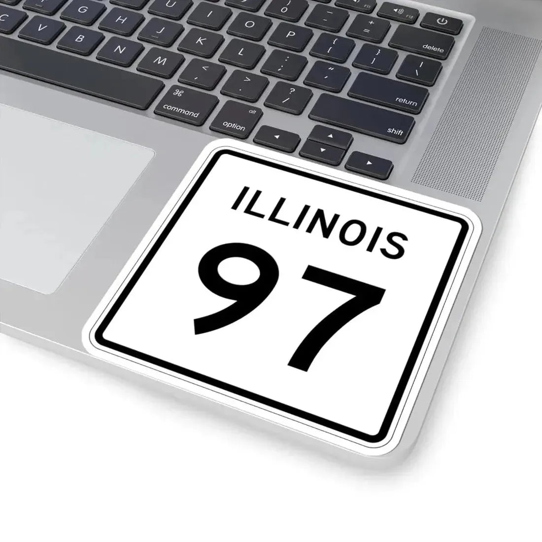 Illinois 97 (Illinois) (Road Sign) STICKER Vinyl Kiss-Cut Decal - The Sticker Space