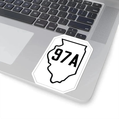 Illinois 97A 1926 (Illinois) (Road Sign) STICKER Vinyl Kiss-Cut Decal - The Sticker Space