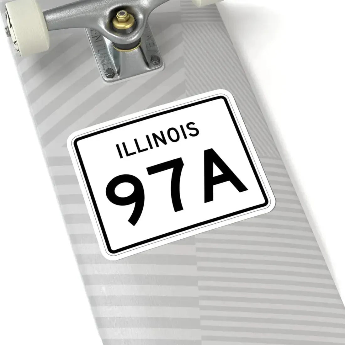 Illinois 97A (Illinois) (Road Sign) STICKER Vinyl Kiss-Cut Decal - The Sticker Space