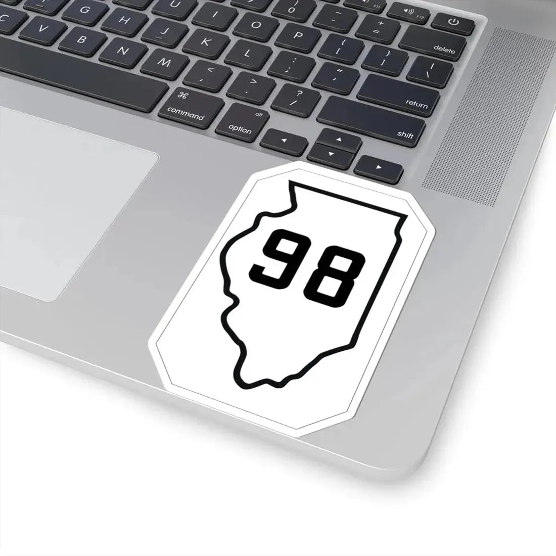 Illinois 98 1926 (Illinois) (Road Sign) STICKER Vinyl Kiss-Cut Decal - The Sticker Space