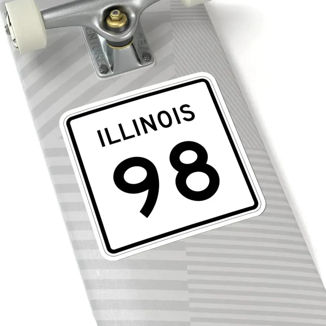 Illinois 98 (Illinois) (Road Sign) STICKER Vinyl Kiss-Cut Decal - The Sticker Space