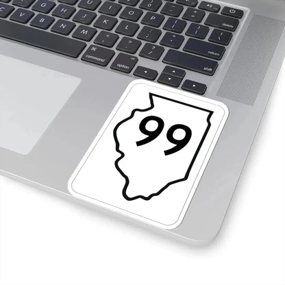 Illinois 99 1950 (Illinois) (Road Sign) STICKER Vinyl Kiss-Cut Decal - The Sticker Space